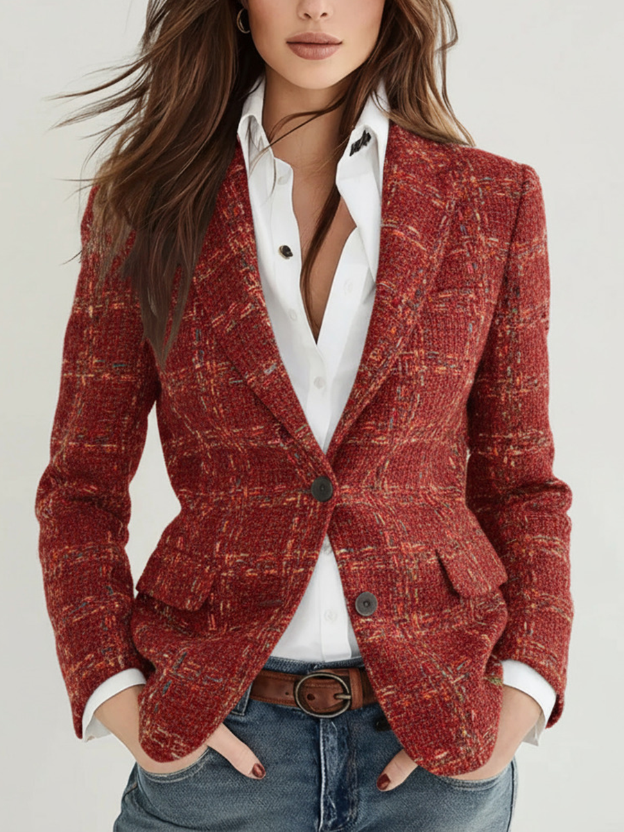 Audrey | Plaid Blazer