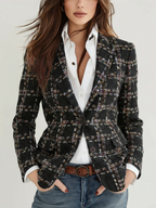 Audrey | Plaid Blazer