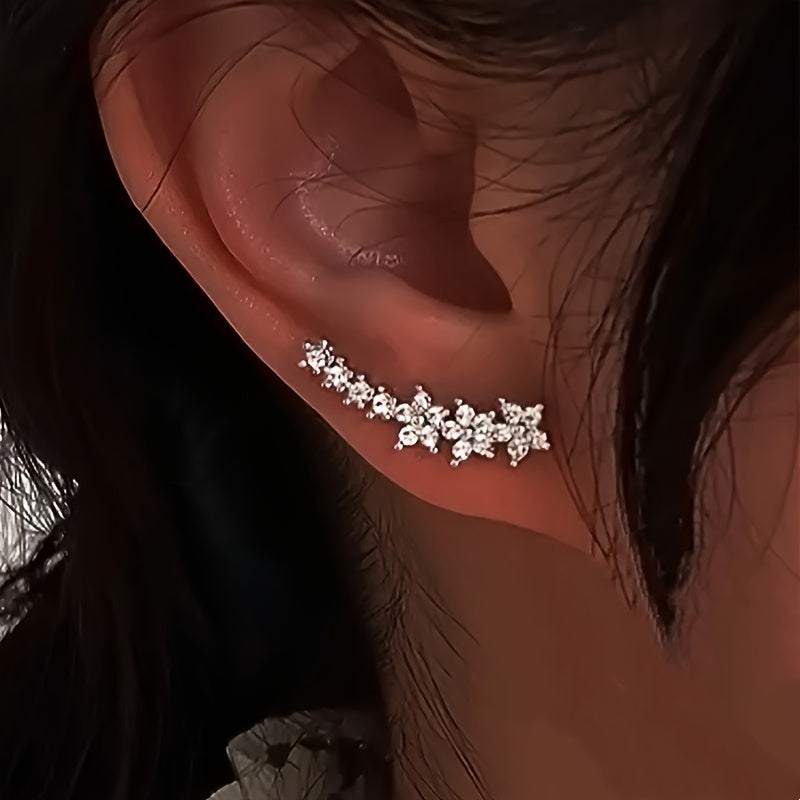 Boucles d'oreilles intemporelles en forme de fleur