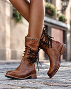 Ciss | Vintage Lace-Up Boots