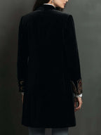 Verity | Black Baroque Lapel Blazer