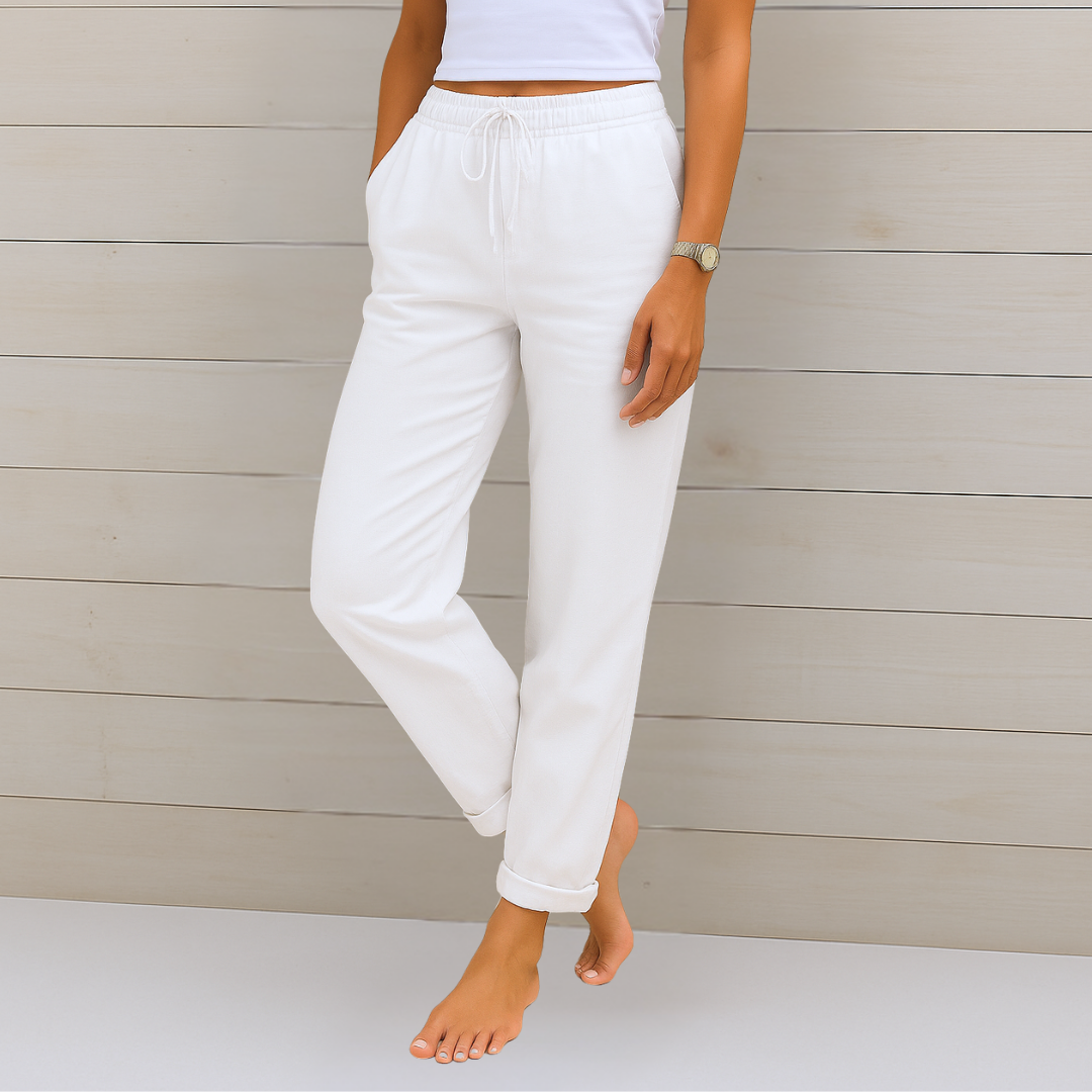 Anna | Pantalon extensible en lin respirant haut de gamme