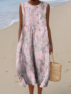 Nadia | Botanical Midi Dress