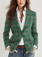 Audrey | Plaid Blazer
