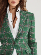Audrey | Plaid Blazer