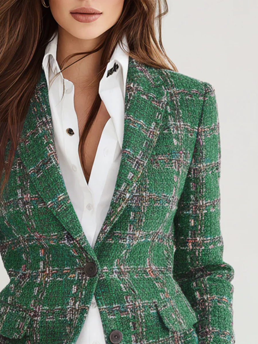 Audrey | Plaid Blazer