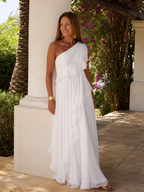 Ela | Cascading Ruffle Maxi Dress