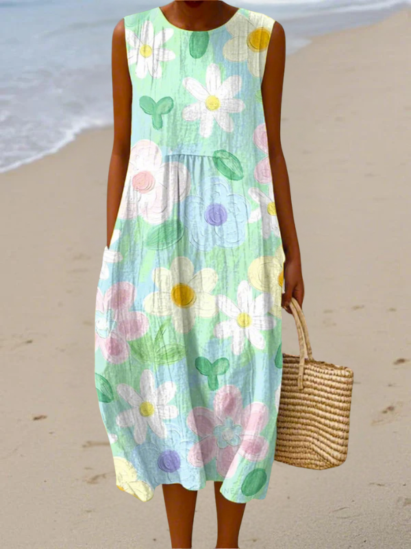 Erin | Robe midi à imprimé fleuri