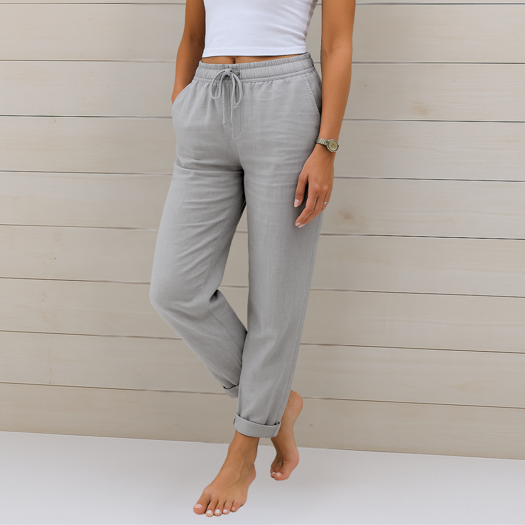 Anna | Pantalon extensible en lin respirant haut de gamme