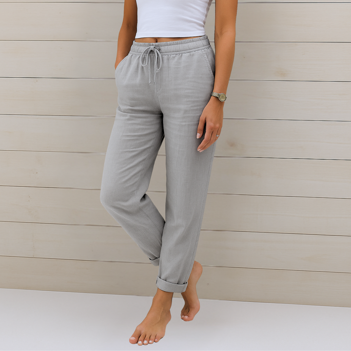 Anna | Pantalon extensible en lin respirant haut de gamme
