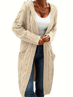 Harper | Long Hooded Cardigan