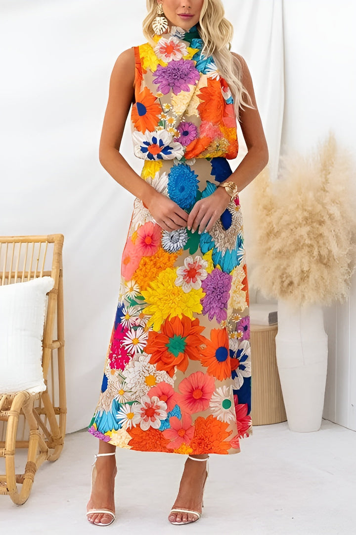 Loravia | Robe longue sans manches
