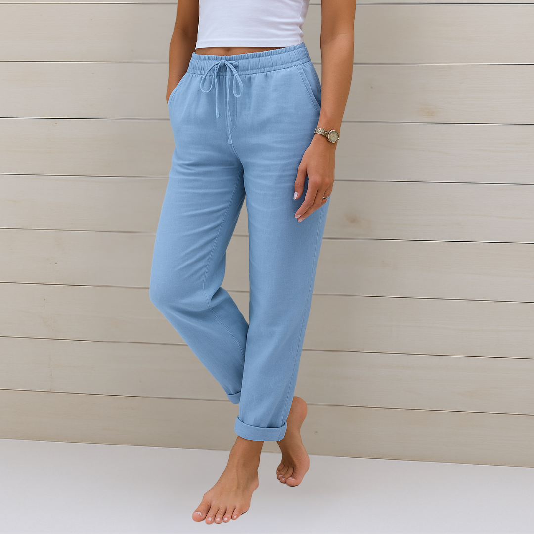 Anna | Premium Breathable Linen Stretch Trousers