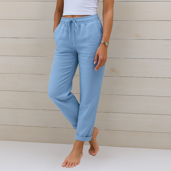 Anna | Pantalon extensible en lin respirant haut de gamme