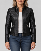 Luana | Cropped Moto Jacket