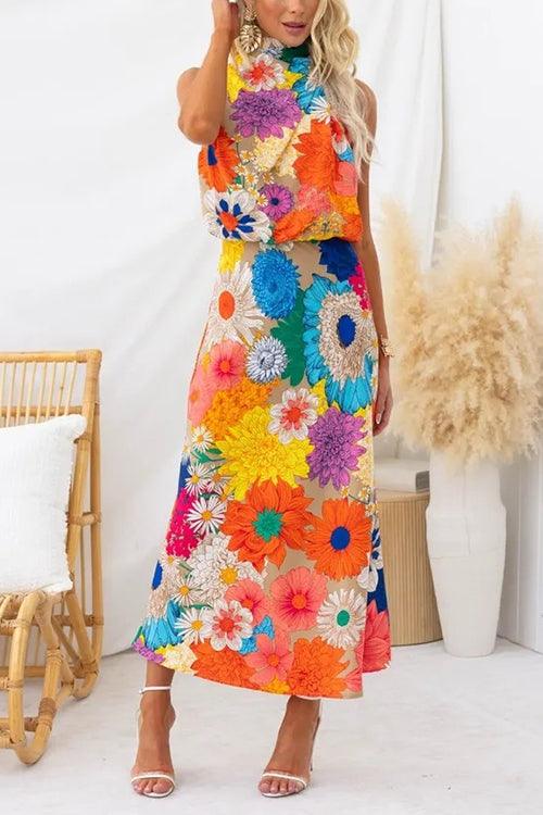 Loravia | Robe longue sans manches