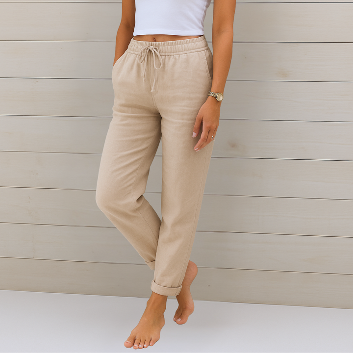 Anna | Pantalon extensible en lin respirant haut de gamme