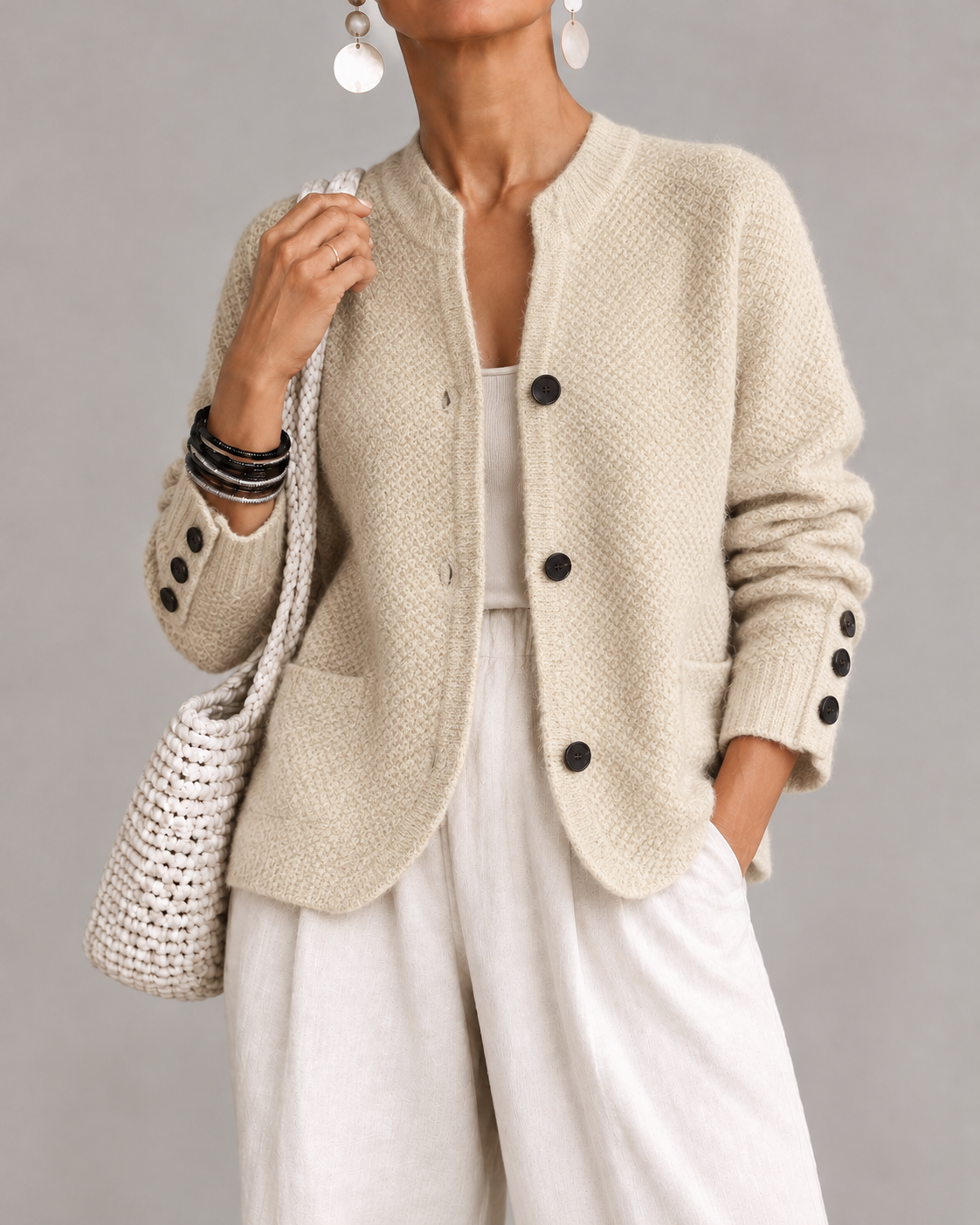 Penelope | Elegant button cozy cardigan