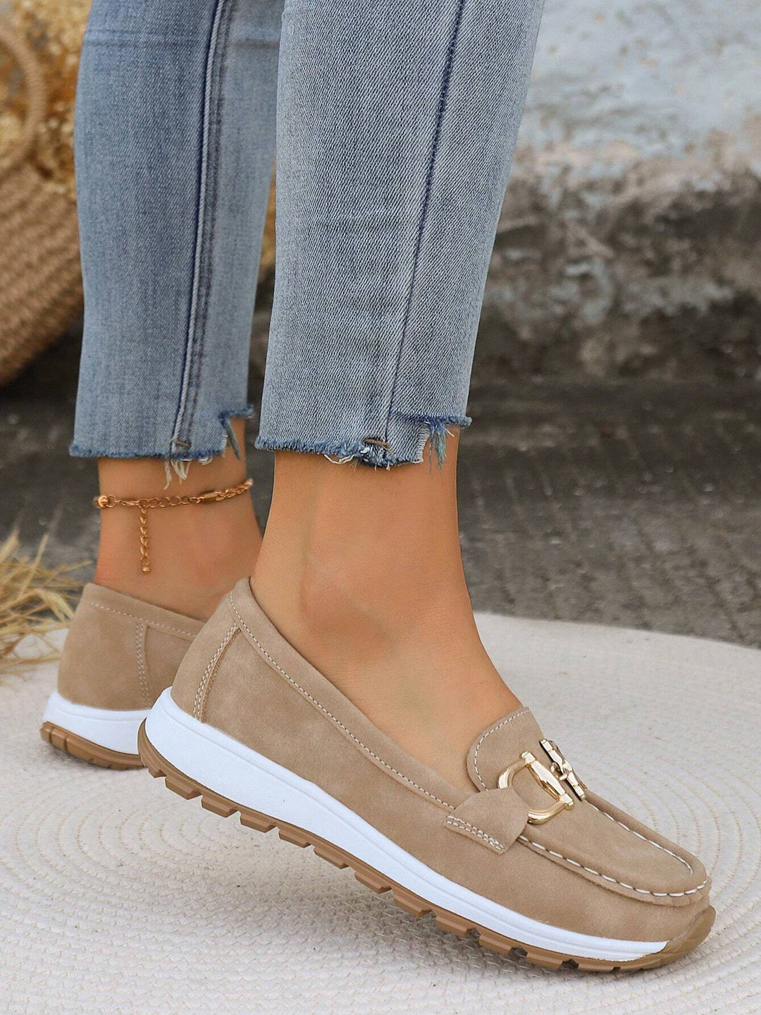 Ellie | Mocassins plats à boucle