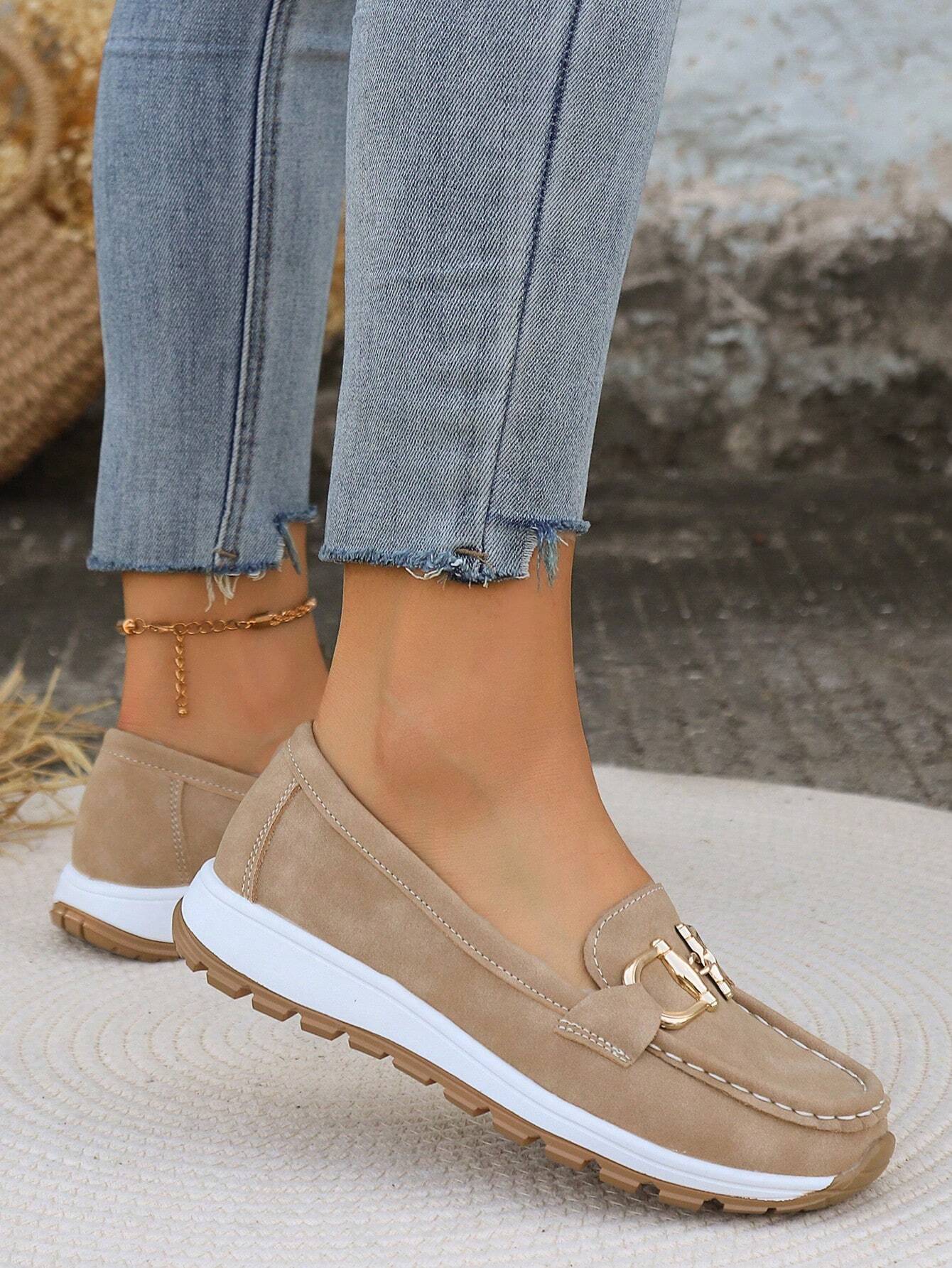 Ellie | Buckled Flat Loafers