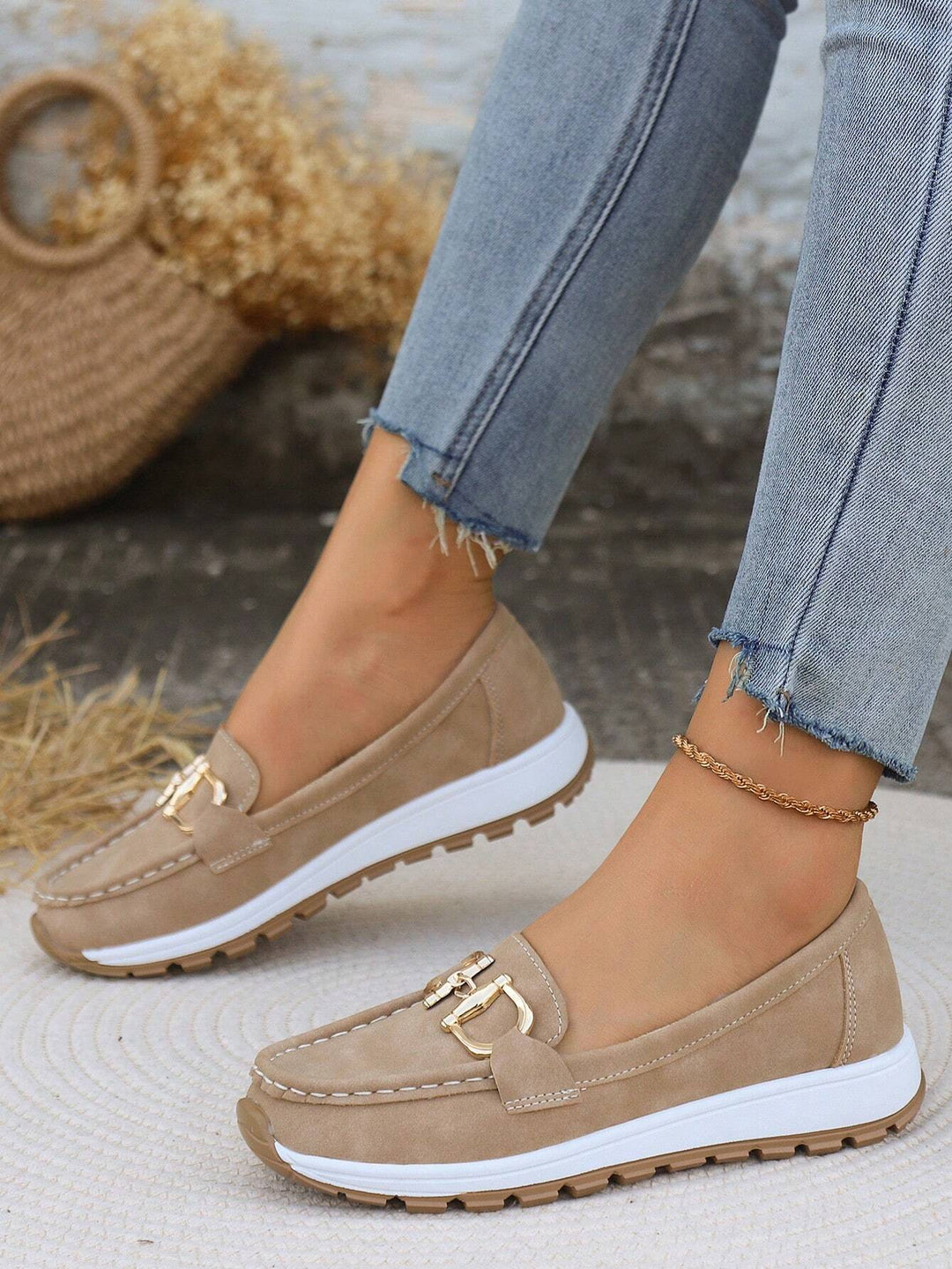 Ellie | Mocassins plats à boucle