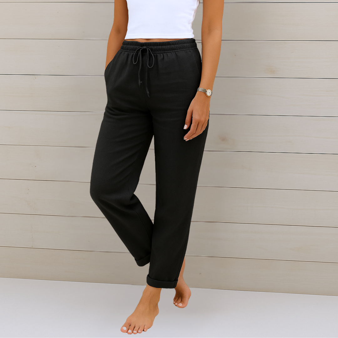 Anna | Premium Breathable Linen Stretch Trousers