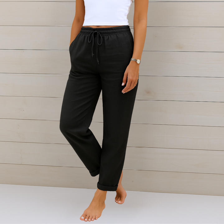 Anna | Pantalon extensible en lin respirant haut de gamme