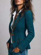 Vivienne | Tailored Blazer with Contrast Trim