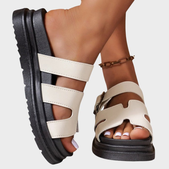 Elvanna | Sandales orthopédiques avec design en H