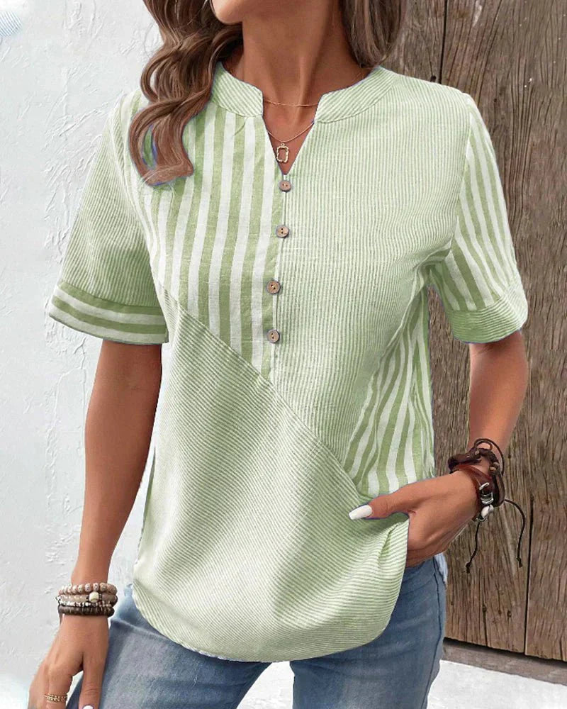 Meline | Soft Striped Blouse