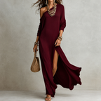 Serina | One-Shoulder Slit Dress