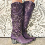 Everly | Studded Knee-High Boots
