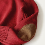 The Briarwood Men’s Oversized Knit Sweater with Elbow Patches