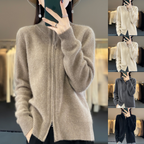 Luna | Elegant knit zip-up cardigan