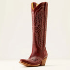 Harlow | Embroidered Cuban Heel Boots