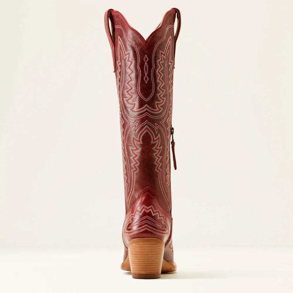 Harlow | Embroidered Cuban Heel Boots