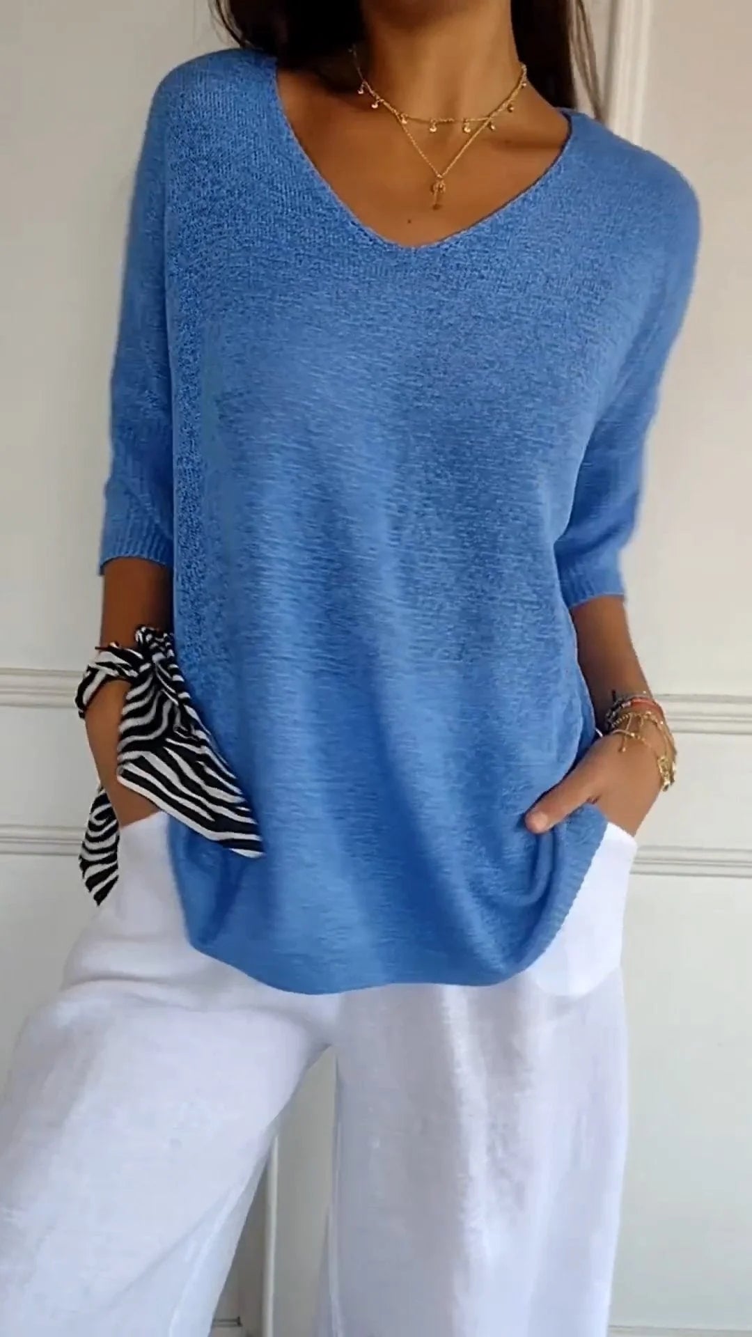 Clovelly | Timeless V-Neck Top