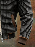 Nathaniel | Sherpa-Lined Waffle Jacket
