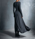 Fiora ❘ Long dress with side knot