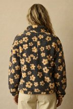 Meredith | Floral Fleece Half-Zip Pullover