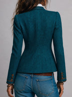 Vivienne | Tailored Blazer with Contrast Trim