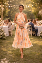 Naia | Watercolour Print Dress