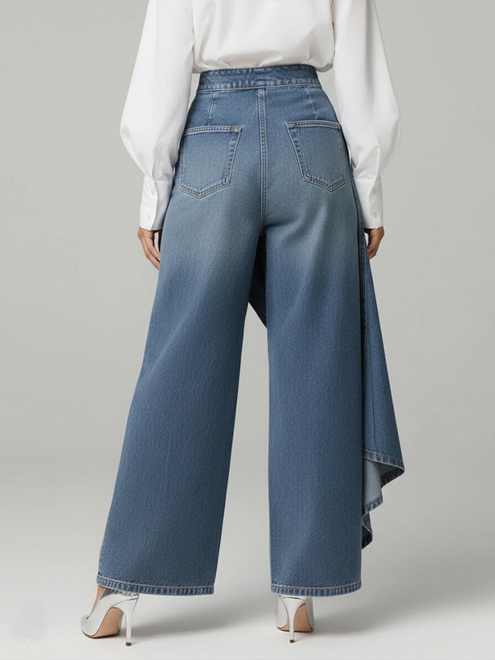 Nuria | Jean ample taille haute à coupe décontractée