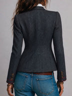 Vivienne | Tailored Blazer with Contrast Trim