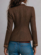 Vivienne | Tailored Blazer with Contrast Trim