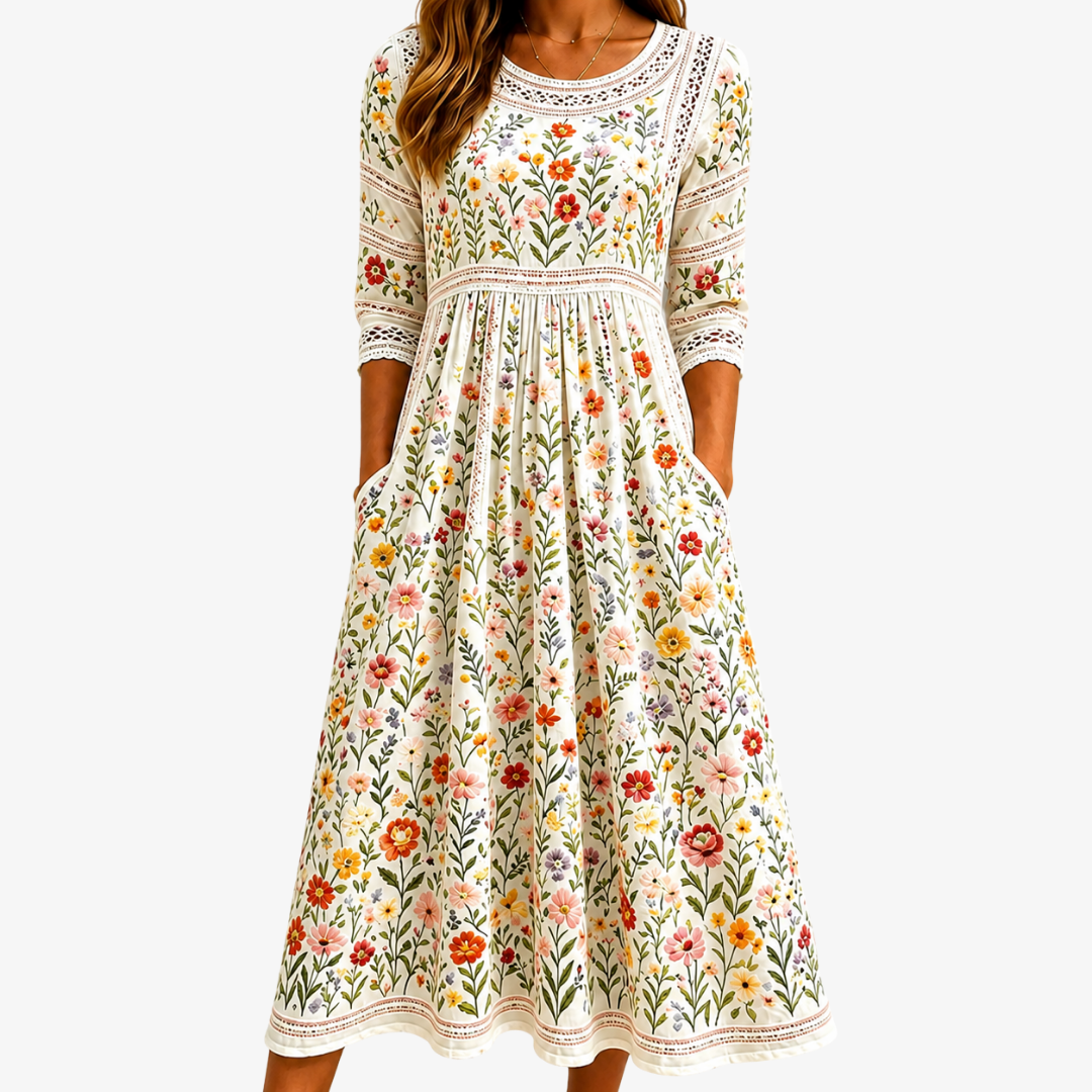 Silvestre | Wildflower meadow midi dress