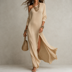 Serina | One-Shoulder Slit Dress