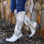 Everly | Studded Knee-High Boots