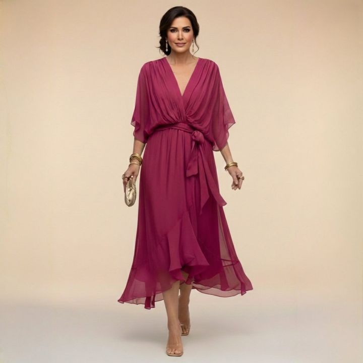 Montserrat | Robe à décolleté en V