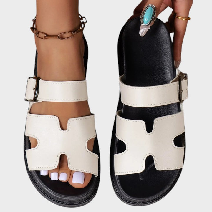 Elvanna | Sandales orthopédiques avec design en H